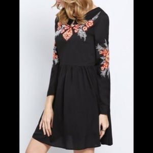 Black babydoll dress