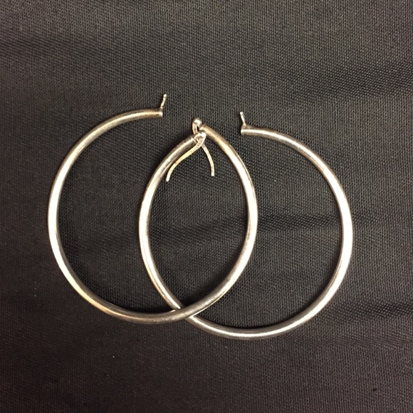 Sterling silver hoops