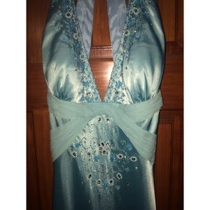 Baby blue prom dress, size 3/4