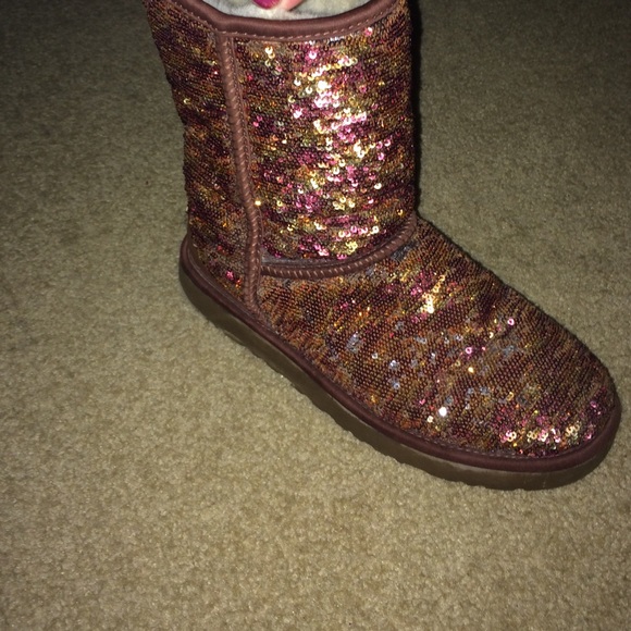 Multi colored sparkly Uggs