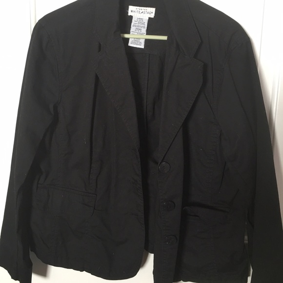 Black stretch blazer.