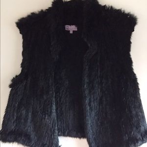 Calypso St Barth rabbit fur vest
