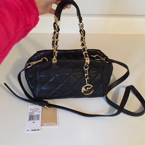 Auth Michael Kors Susannah Quilted Satchel