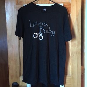 ❗️Sold❗️Fifty Shades of Grey black burnout tee