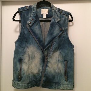 F21 DENIM VEST