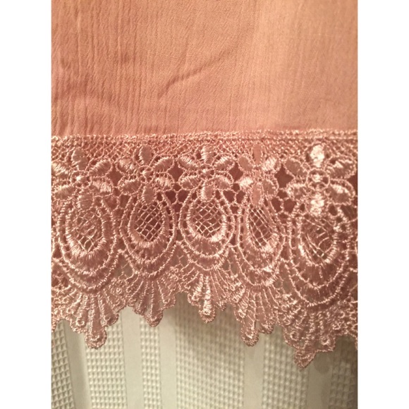 Make Me Blush Lace Hem Kimono - Picture 4 of 4