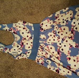 Beautiful Blue Flower Dress