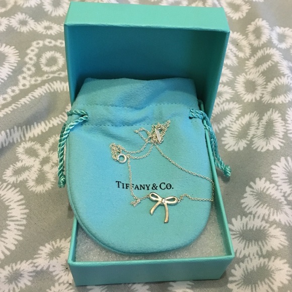 Tiffany & Co. Silver Bow Necklace