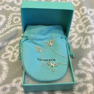 Tiffany & Co. Silver Bow Necklace