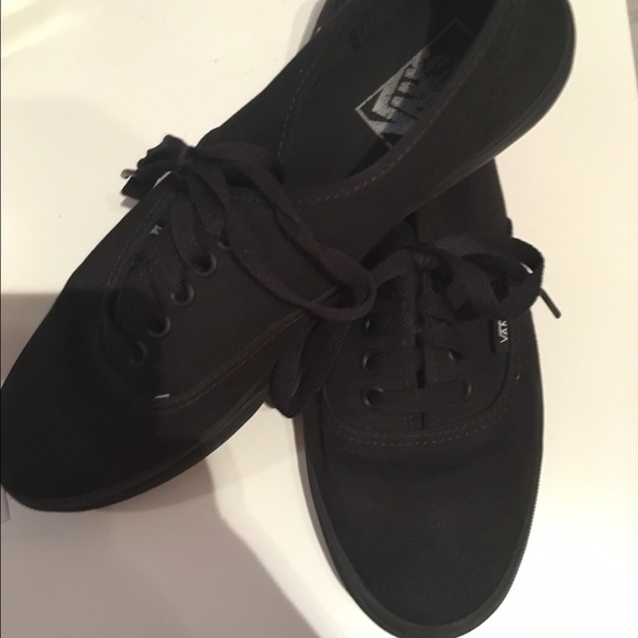 All black vans ONLY WORE ONCE