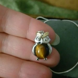 14k/Diamond Owl Pendant