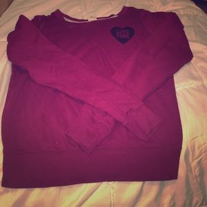 EUC PINK CREW SWEATER ONLY TRADE