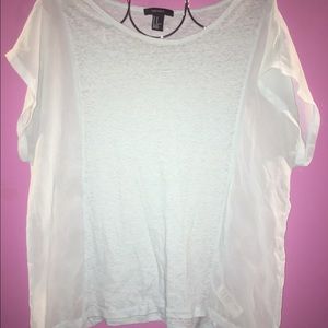 Light blue shirt with sheer sides