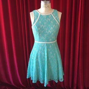 Urban outfitters turquoise lace dress