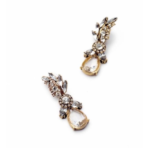 🆕 Crystal Feather Earrings Jewelry - Picture 3 of 4