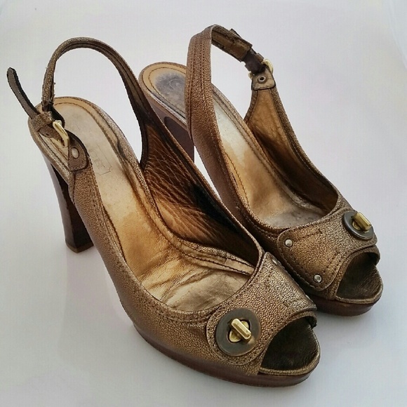 COACH Original copper Slingback Heels