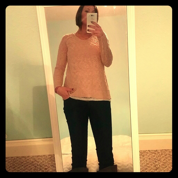 Crew tan sweater