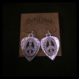 LAST DAY! 💕 Lucky Brand Peace Earrings NWT