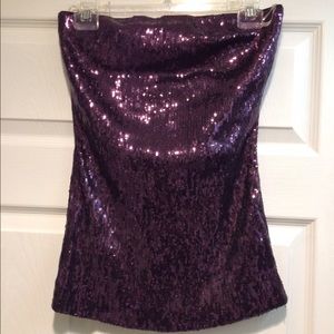 Forever 21 Strapless Sparkle Top
