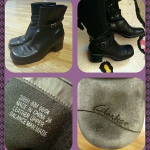 CLARKS leather boots