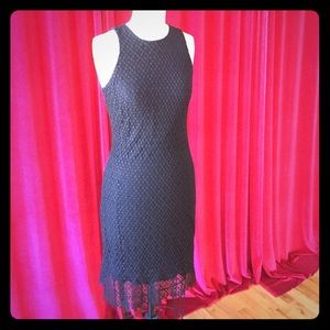 Banana republic black lace dress