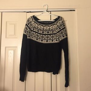 Black and white AE sweater