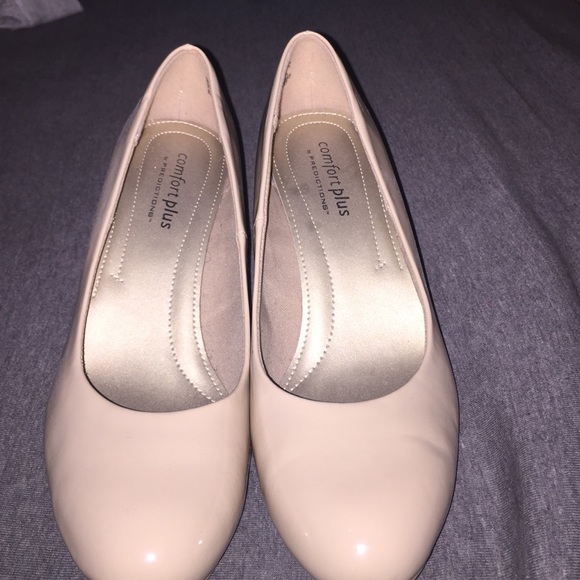 Shoes - Payless Comfort Plus Nude Heels