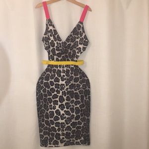 Celeb boutique "shakira" leopard cutout bodycon