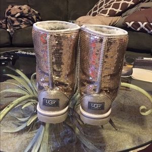 Gold sequin UGG boots size 8