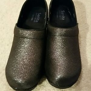 Sparkly gray sanitas, vegan, never worn
