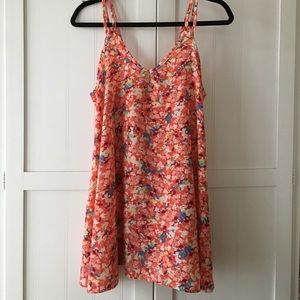 Flower printed summer dress