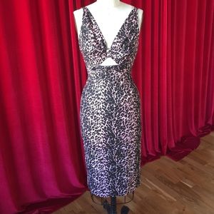 Stop staring at wiggle dress pink cheetah