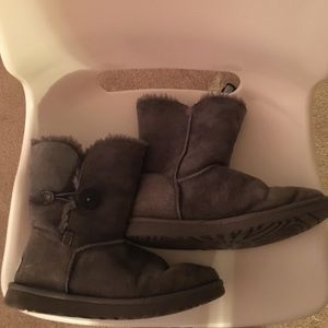Grey Bailey Button Uggs
