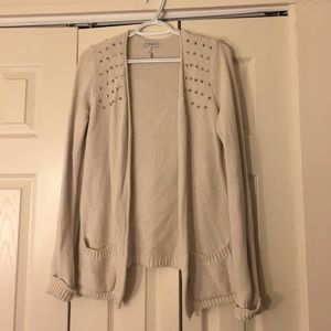 LA hearts cream colored cardigan