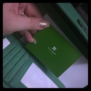 Brand new green Kate Spade wallet