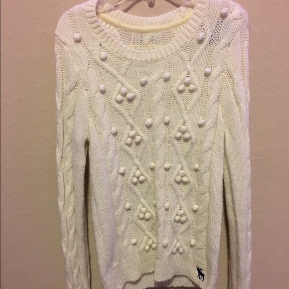 A&F Cream Sweater