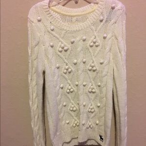 A&F Cream Sweater