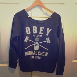 Obey crew neck sweatshirt