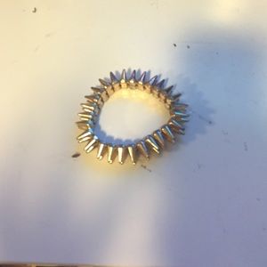 Spiked gold bracelet