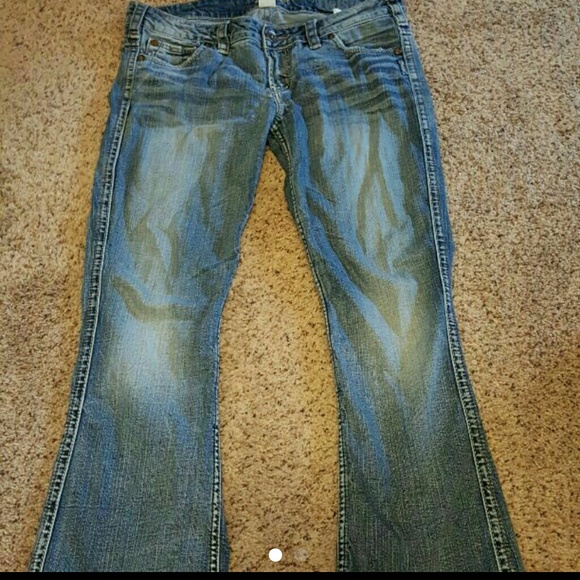 Silver twisted jeans