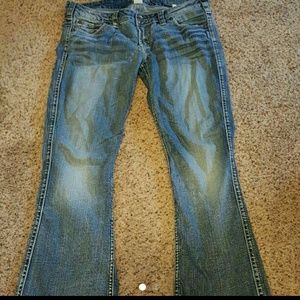 Silver twisted jeans