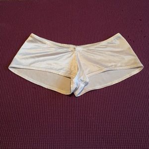 White booty shorts