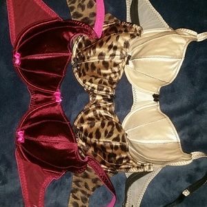 3 Victoria's Secret Bras