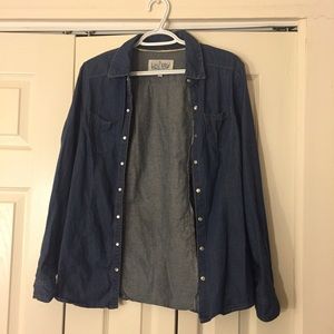 Button down denim top