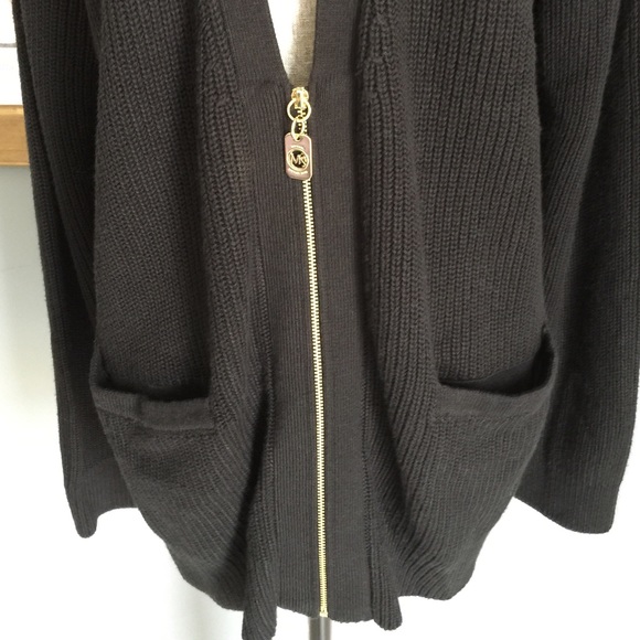 ✨SOLD✨ Michael Kors Zippered Cardigan - Picture 4 of 4