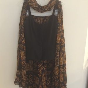 3 pcs. Cache Chiffon pants suit