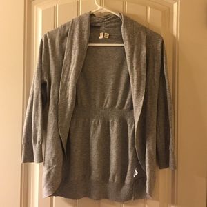 Gray cardigan