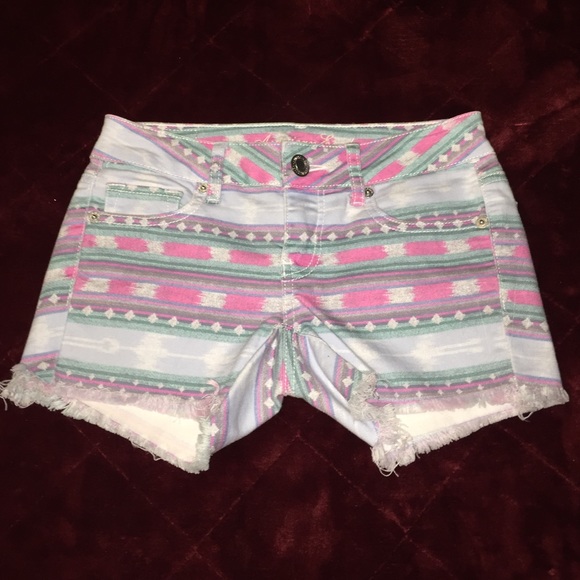 Aztec jean shorts American Eagle