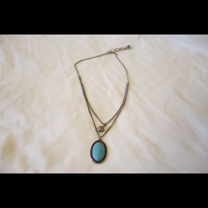 American vintage turquoise tier necklace
