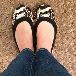 Yosi Samra Calf Hair Foldable Flats Women's Size 6